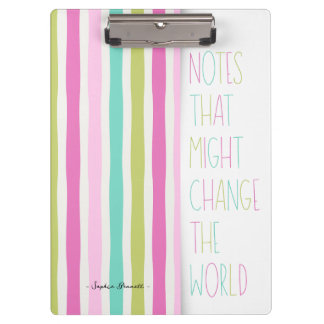 Carpeta De Pinza Notes That Might Change the World – Colorful Strip