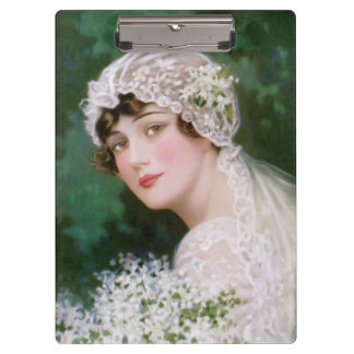 Carpeta De Pinza Novia del vintage