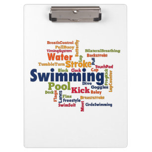 Carpeta De Pinza Nube de Word de Natación
