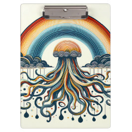 Carpeta De Pinza Nubes arcoiris y tendrils