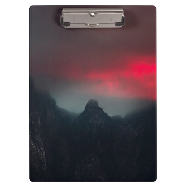 Carpeta De Pinza Nubes, niebla y montañas ardiendo (Anverso)