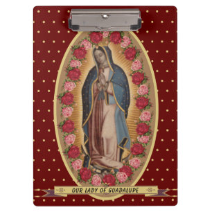 Carpeta De Pinza Nuestra Señora de Guadalupe Santa María Virgen E