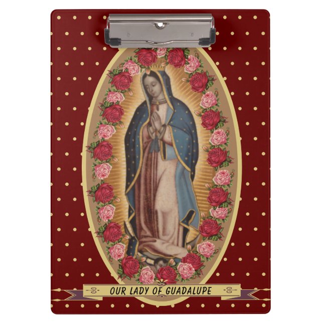 Carpeta De Pinza Nuestra Señora de Guadalupe Santa María Virgen Esp (Anverso)