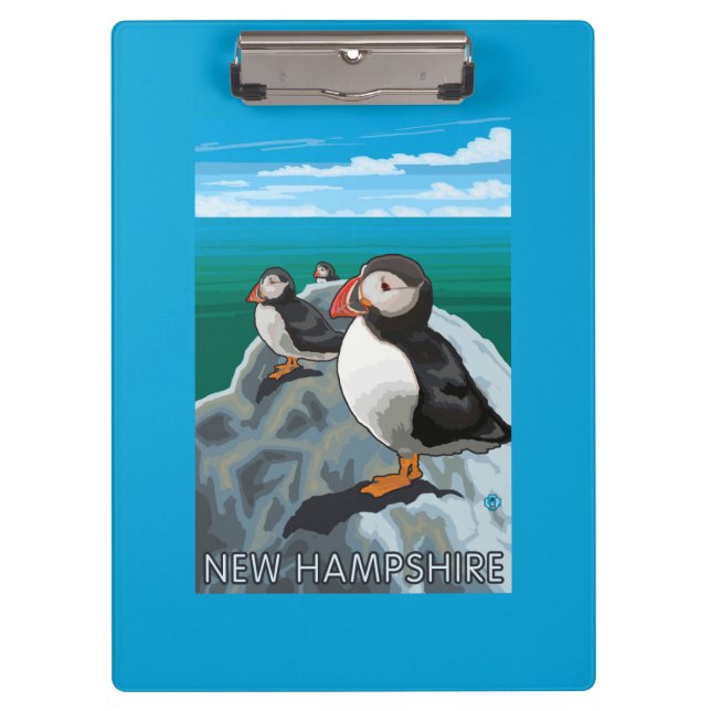 Carpeta De Pinza Nueva escena de HampshirePuffins (Anverso)