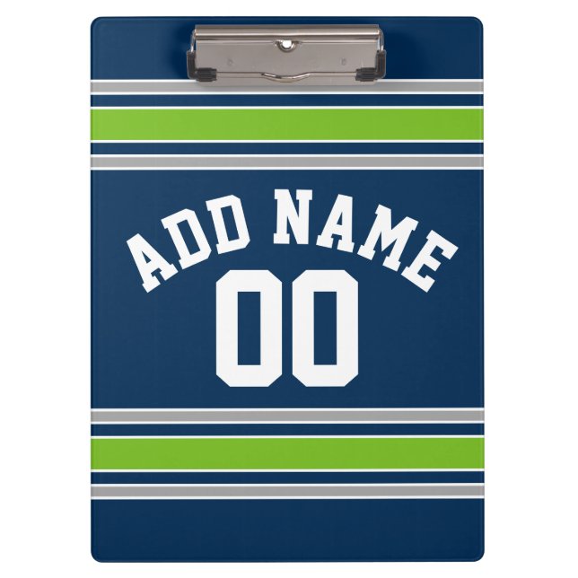 Carpeta De Pinza Número de nombre personalizado de Jersey para Depo (Anverso)