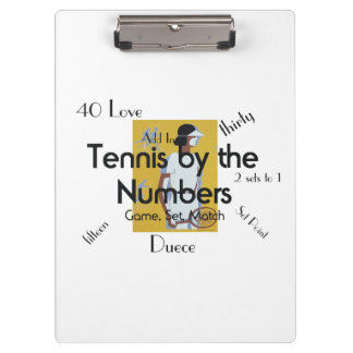 Carpeta De Pinza Números SUPERIORES del tenis