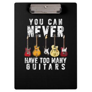 Carpeta De Pinza Nunca Puedes Tener Demasiadas Guitarras Música Div