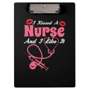 Carpeta De Pinza Nurse Gift Besé Una Enfermera Y Me Gusta