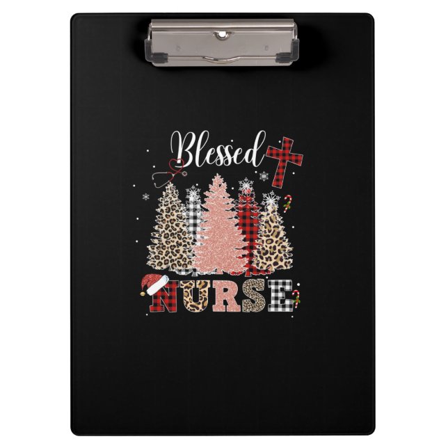 Carpeta De Pinza Nurse Gift | Blessed Nurse (Anverso)