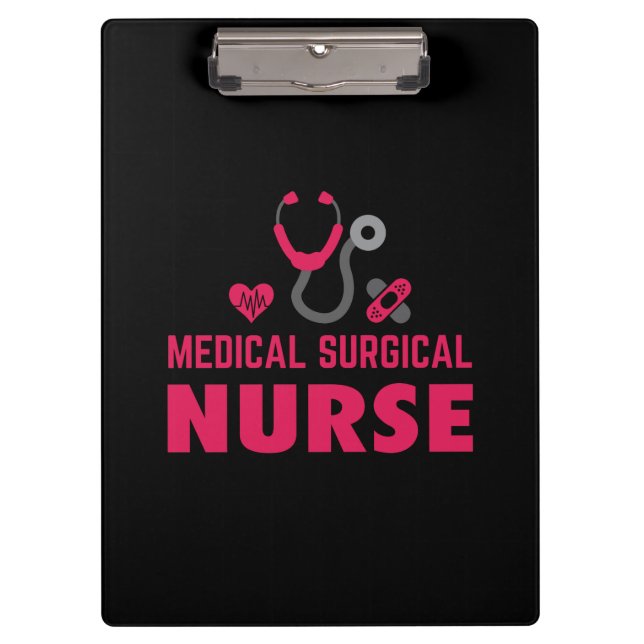 Carpeta De Pinza Nurse Gift | Enfermero quirúrgico médico (Anverso)