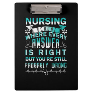 Carpeta De Pinza Nurse Gift Escuela de Enfermería donde cada