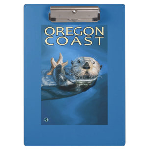 Carpeta De Pinza Nutria de mar de la costa de Oregon