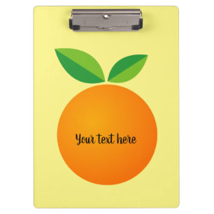 Carpeta De Pinza nutricionista de frutas naranjas
