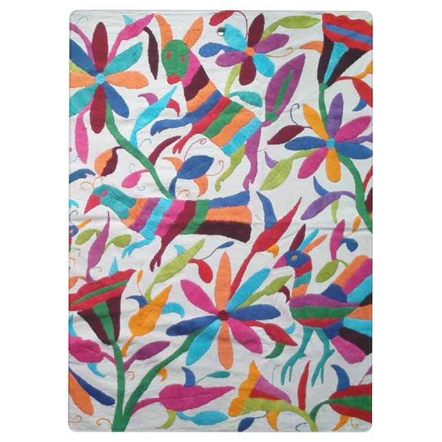 Carpeta De Pinza Oaxaca México Boho étnico hispánico maya mexicano (Reverso)