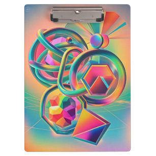 Carpeta De Pinza Obra colorida vibrante y caprichosa