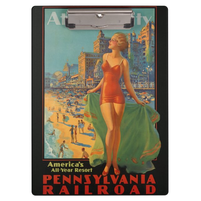 Carpeta De Pinza Obras de arte antiguas de la belleza de la playa d (Anverso)