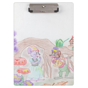 Carpeta De Pinza Obras de arte de niños personalizados, dos ratones