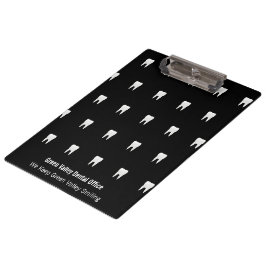 Carpeta De Pinza Oficina de dentista personalizada Diente blanco ne