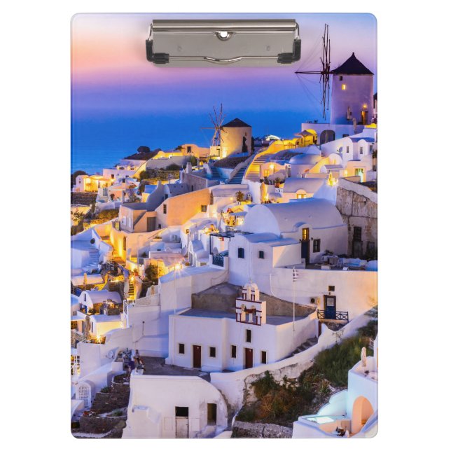 Carpeta De Pinza Oia Santorini (Anverso)