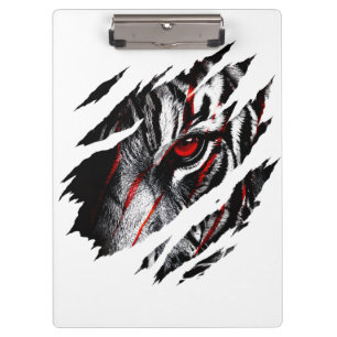Carpeta De Pinza Ojos de Tigre de Anime a Través de Rasguño