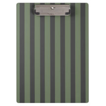 Olive Green Tick Striped Modern