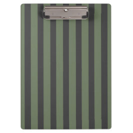 Carpeta De Pinza Olive Green Tick Striped Modern