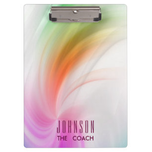 Carpeta De Pinza Ondas de arcoiris con curvas de Starburst pintadas