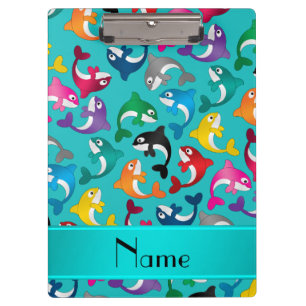 Carpeta De Pinza Orcas conocidas personalizadas del arco iris de la