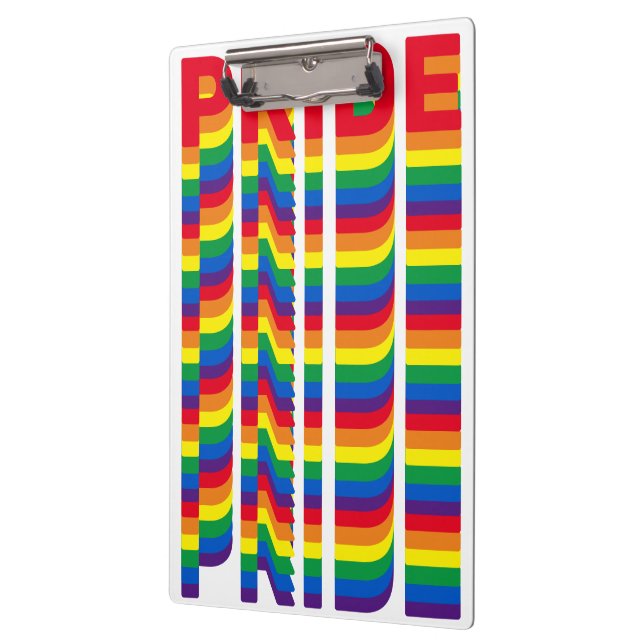 Carpeta De Pinza Orgullo lgbt lgbtq queer patrón retro arco iris ga (Izquierda)