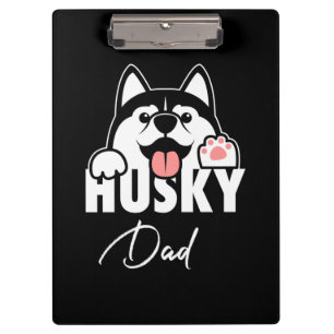 Carpeta De Pinza Orgulloso Husky Siberian Dad