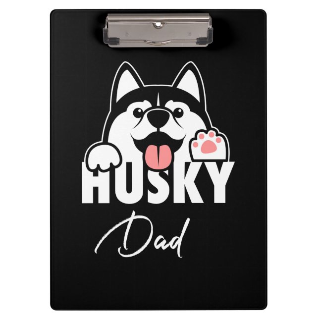 Carpeta De Pinza Orgulloso Husky Siberian Dad (Anverso)
