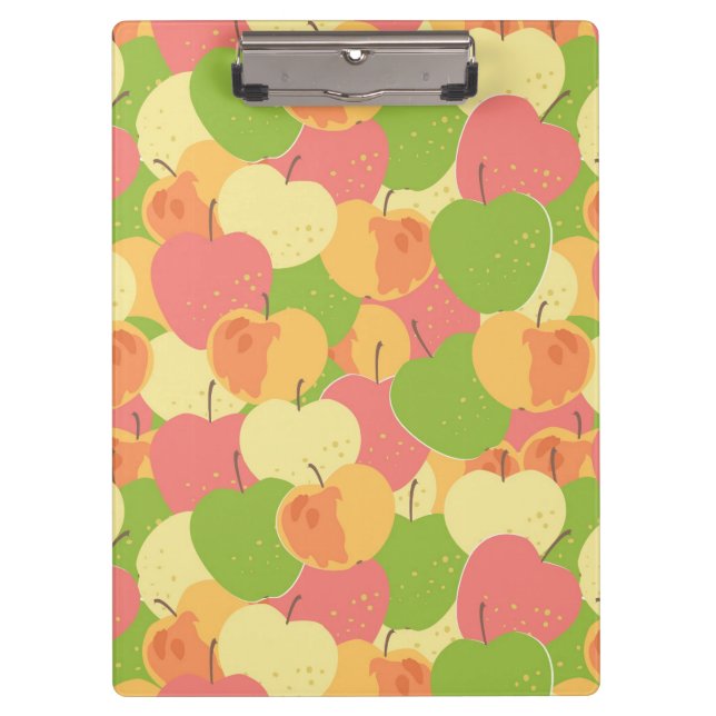 Carpeta De Pinza Ornamento con las manzanas (Anverso)