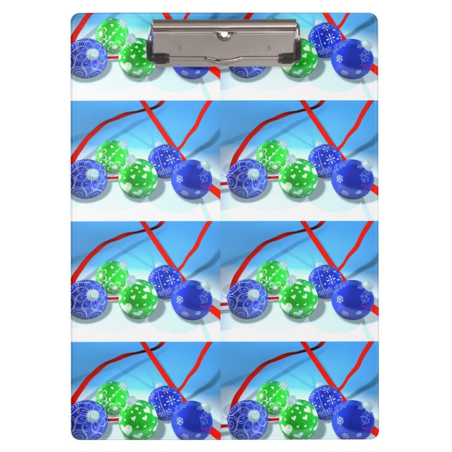 Carpeta De Pinza Ornamentos de Navidad (Anverso)