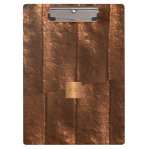 Oro metálico de cobre excluyente monogramado