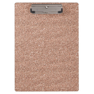 Carpeta De Pinza Oro subió purpurina brillante brillante