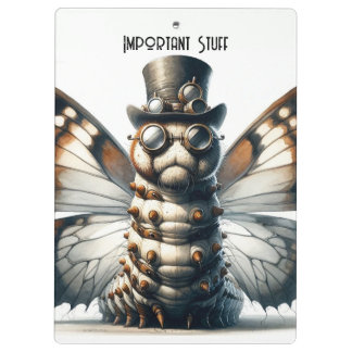 Carpeta De Pinza Oruga Steampunk