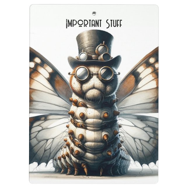 Carpeta De Pinza Oruga Steampunk (Reverso)