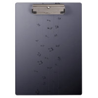 Oscuro Ombre Musical Notes Gray