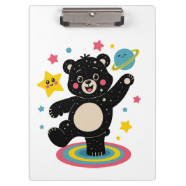 Carpeta De Pinza Oso cósmico con estrellas y planetas - Espacio red