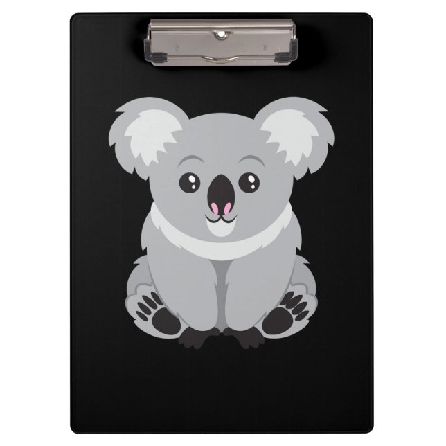 Carpeta De Pinza Oso de koala animado lindo (Anverso)