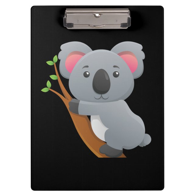 Carpeta De Pinza Oso de koala animado lindo (Anverso)