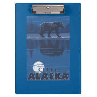 Carpeta De Pinza Oso en claro de luna - curry, Alaska