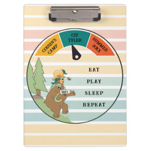 Carpeta De Pinza Oso infantil, serpiente, campamento de búhos perso