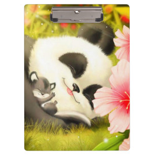 Carpeta De Pinza Oso Panda/Portapapeles