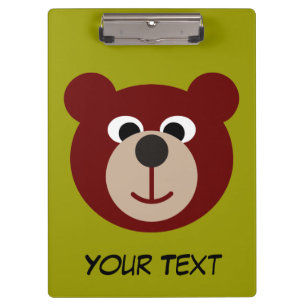 Carpeta De Pinza Oso Teddy sonriente + tu texto