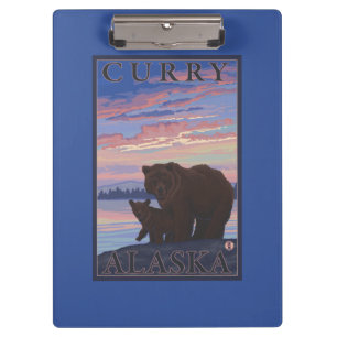 Carpeta De Pinza Oso y Cub - curry, Alaska