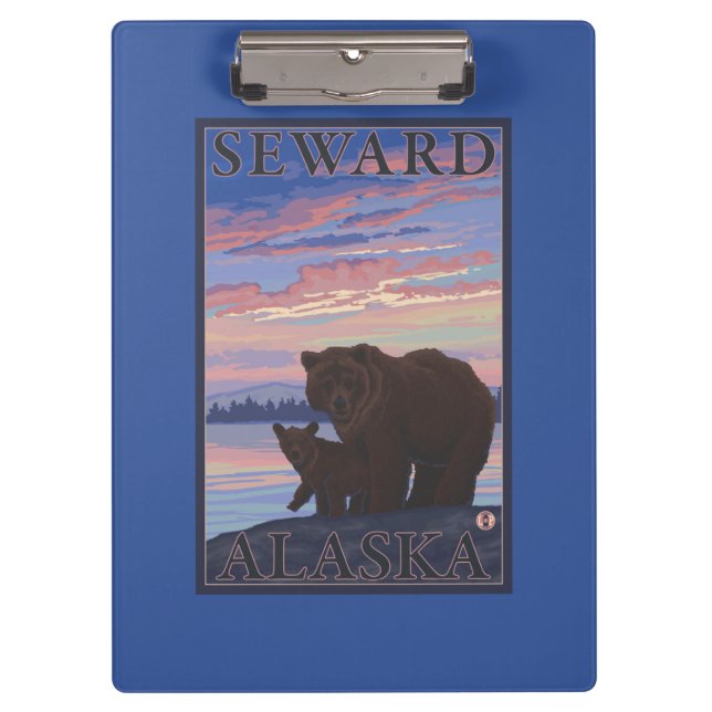 Carpeta De Pinza Oso y Cub - Seward, Alaska (Anverso)