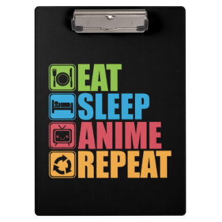 Carpeta De Pinza Otaku - Comer, dormir, animar, repetir - Manga, di