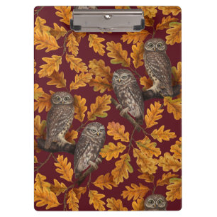 Carpeta De Pinza Otoño de otoño en rojo oscuro