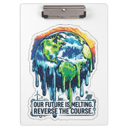 Carpeta De Pinza Our Future is Melting | Global Warming Awareness